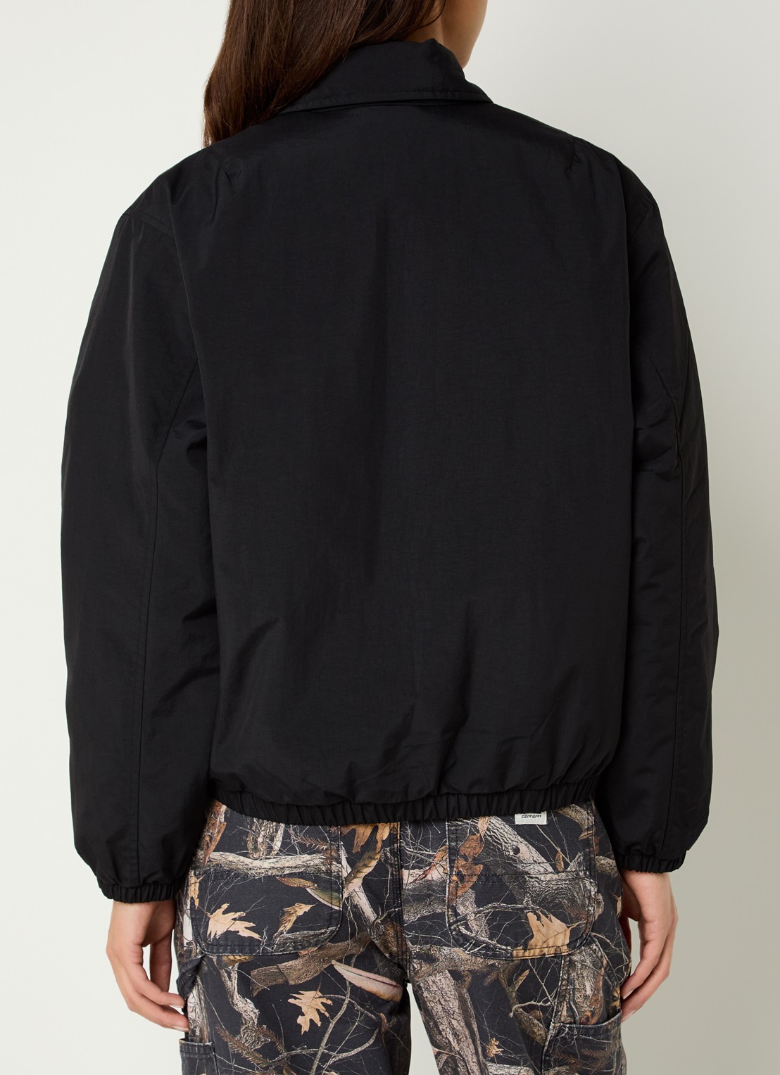 Carhartt WIP Stanwood gewatteerde jack met steekzakken - achterkant 4 zwart