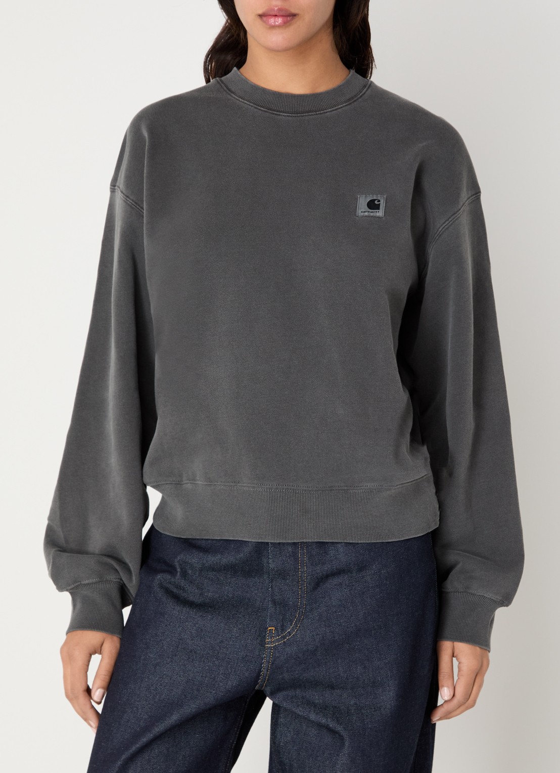 Carhartt WIP Sweater met logo - detail 4 zwart
