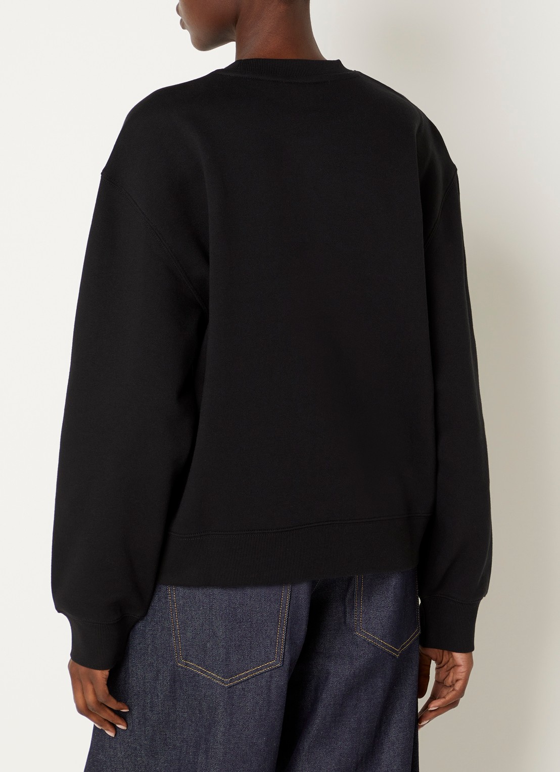 Carhartt WIP Sweater met logo - achterkant 4 zwart