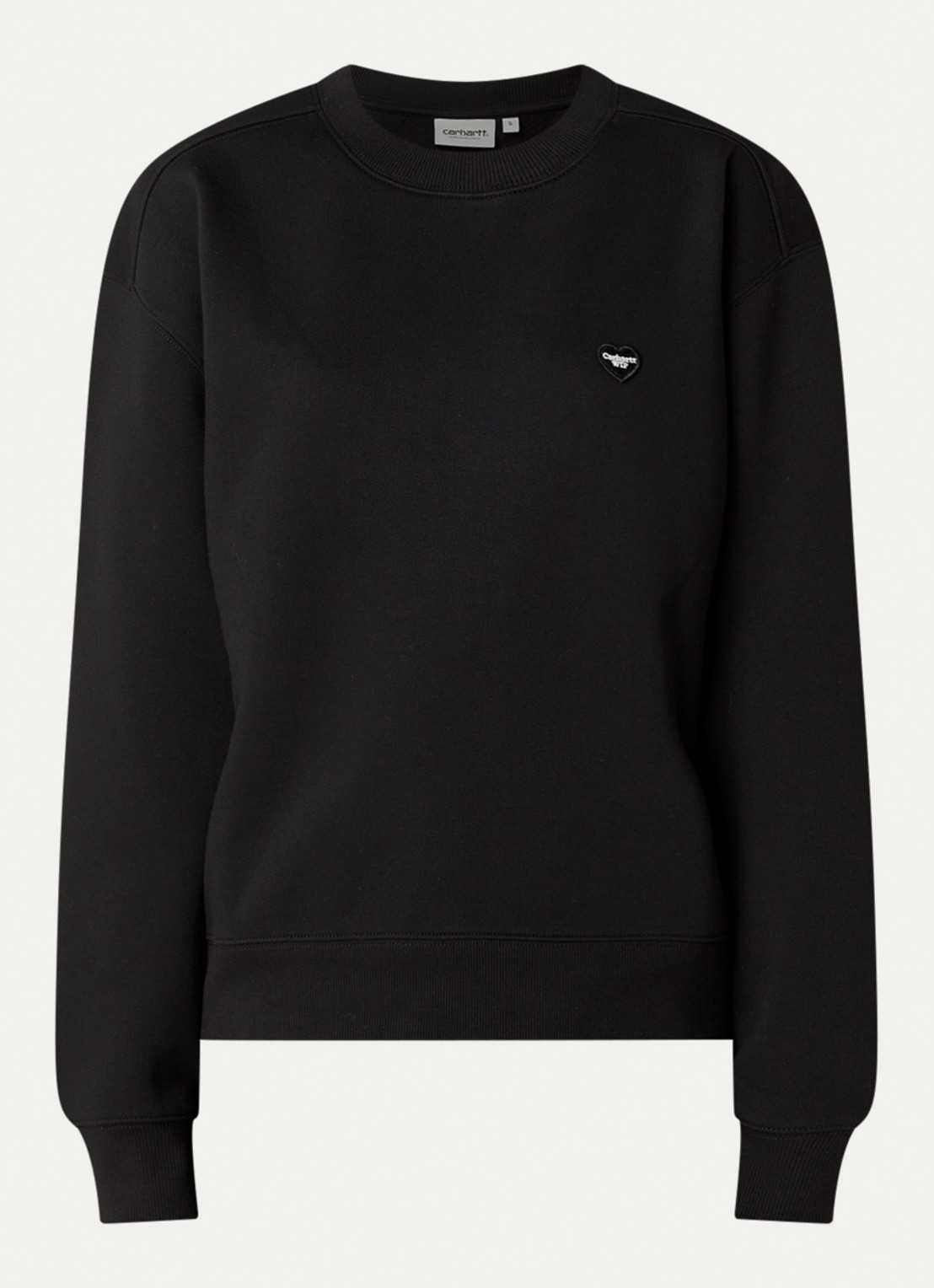 Carhartt WIP Sweater met logo - voorkant zwart