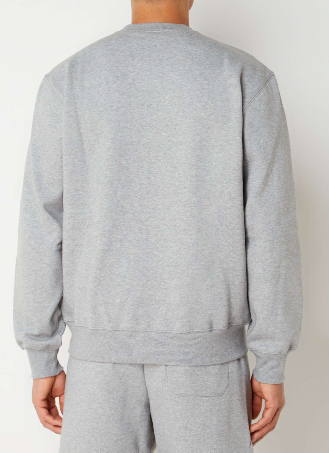 Carhartt WIP Sweater met logoborduring - achterkant 4 grijs