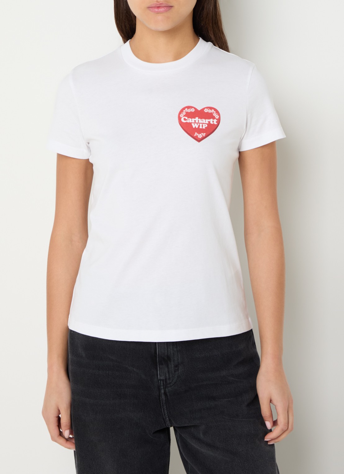 Carhartt WIP T-shirt met backprint - achterkant 2 wit