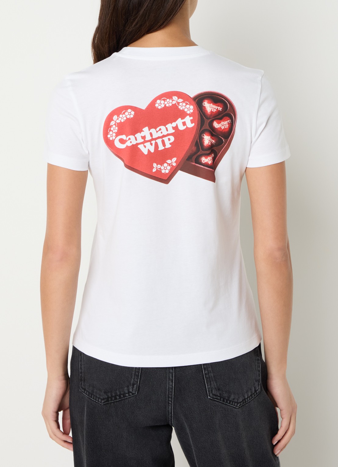 Carhartt WIP T-shirt met backprint - detail wit