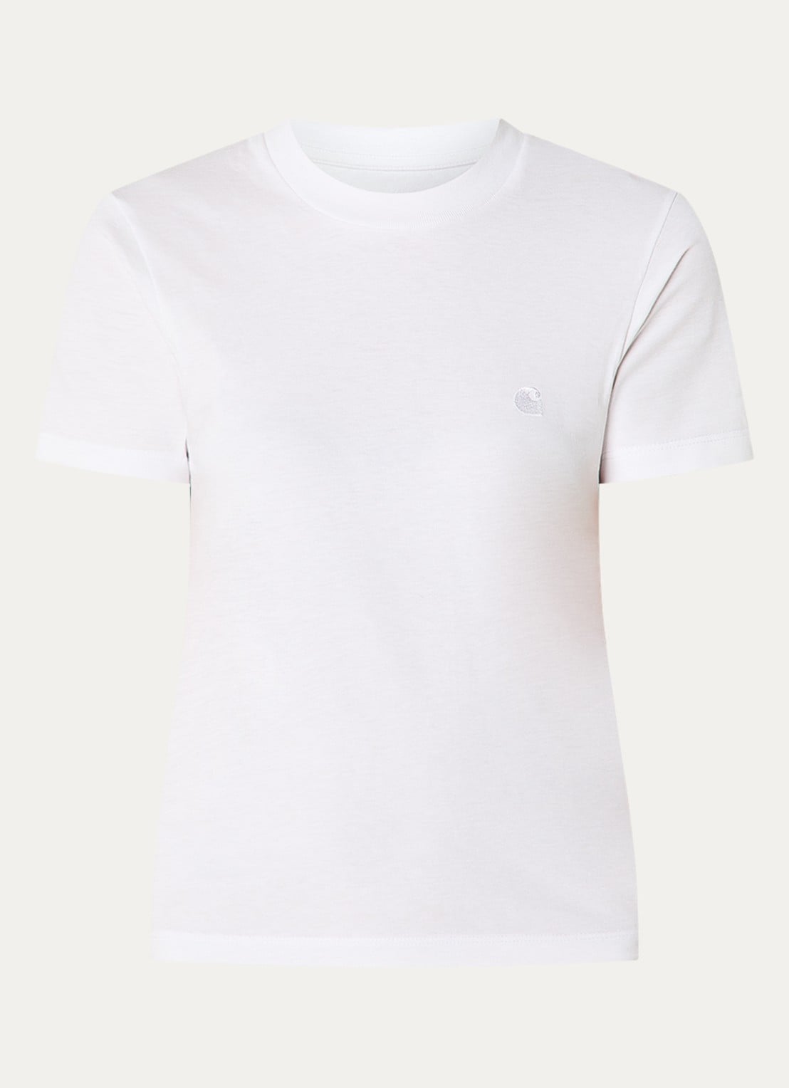 Carhartt WIP T-shirt met logo - voorkant 2 wit