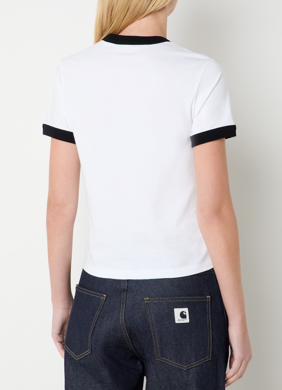 Carhartt WIP T-shirt met logoprint - achterkant wit