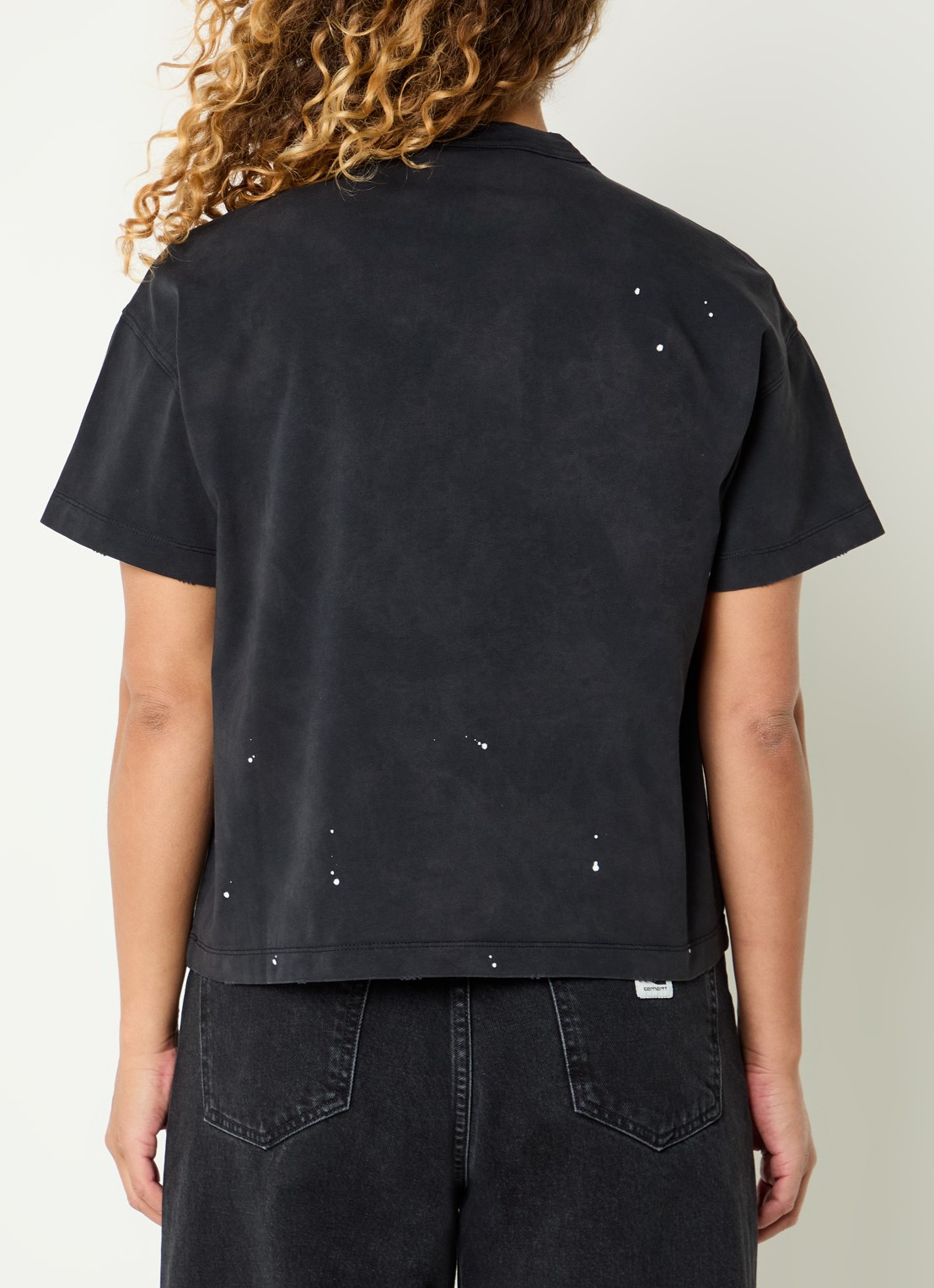 Carhartt WIP T-shirt met logoprint - achterkant 3 zwart