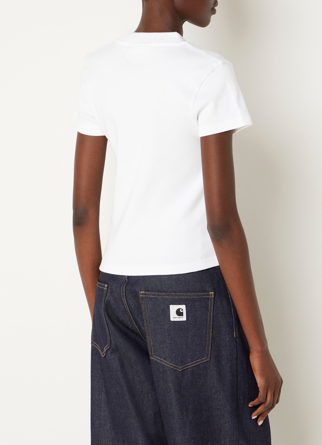 Carhartt WIP T-shirt met logoprint - achterkant 4 wit