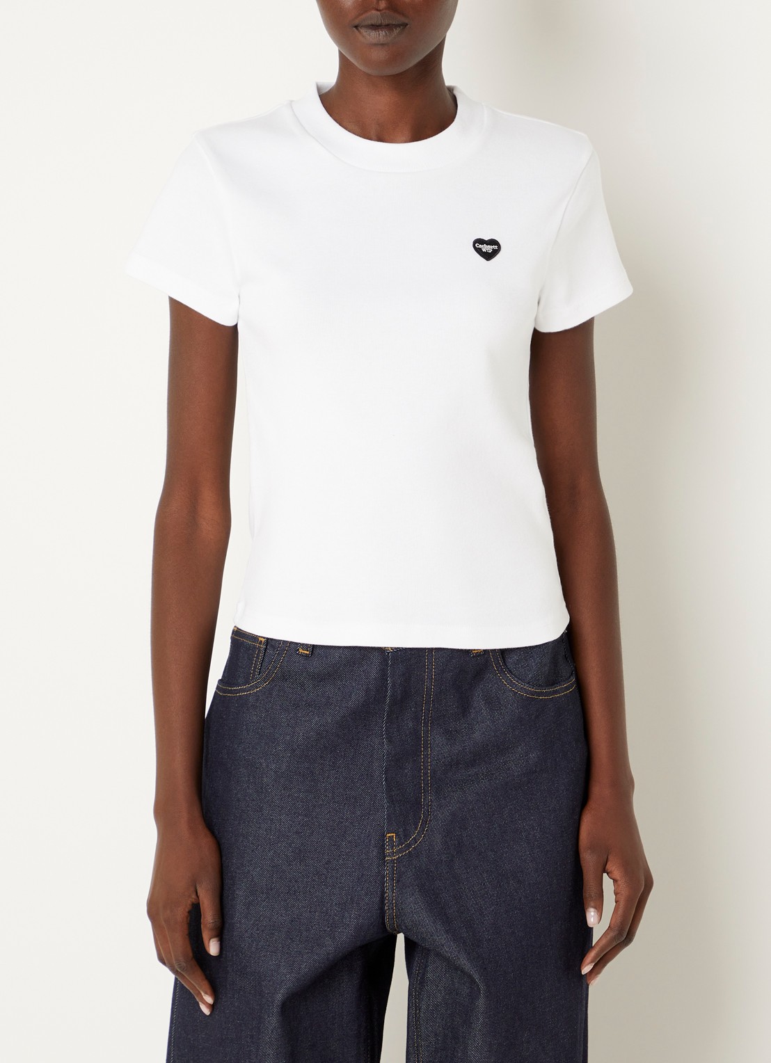 Carhartt WIP T-shirt met logoprint - detail 3 wit