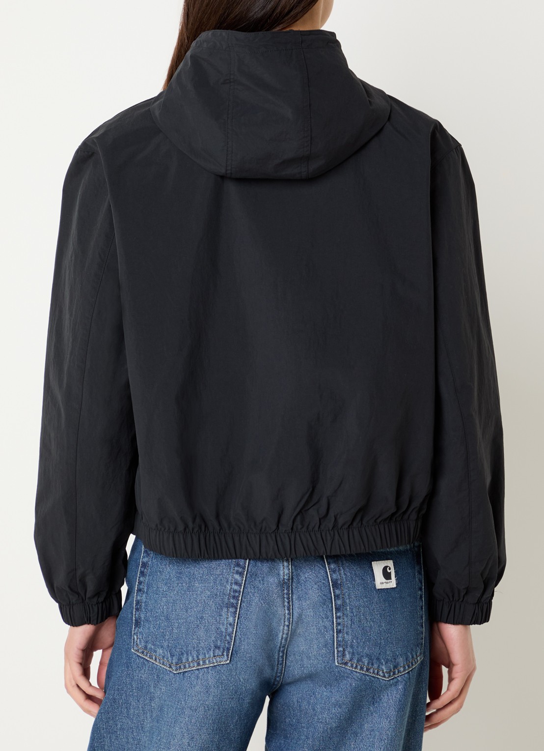 Carhartt WIP Travon jack met logo en steekzakken - achterkant 2 zwart