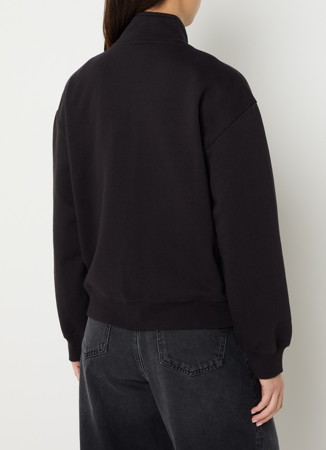 Carhartt WIP Wip sweatvest met steekzakken - achterkant 2 zwart
