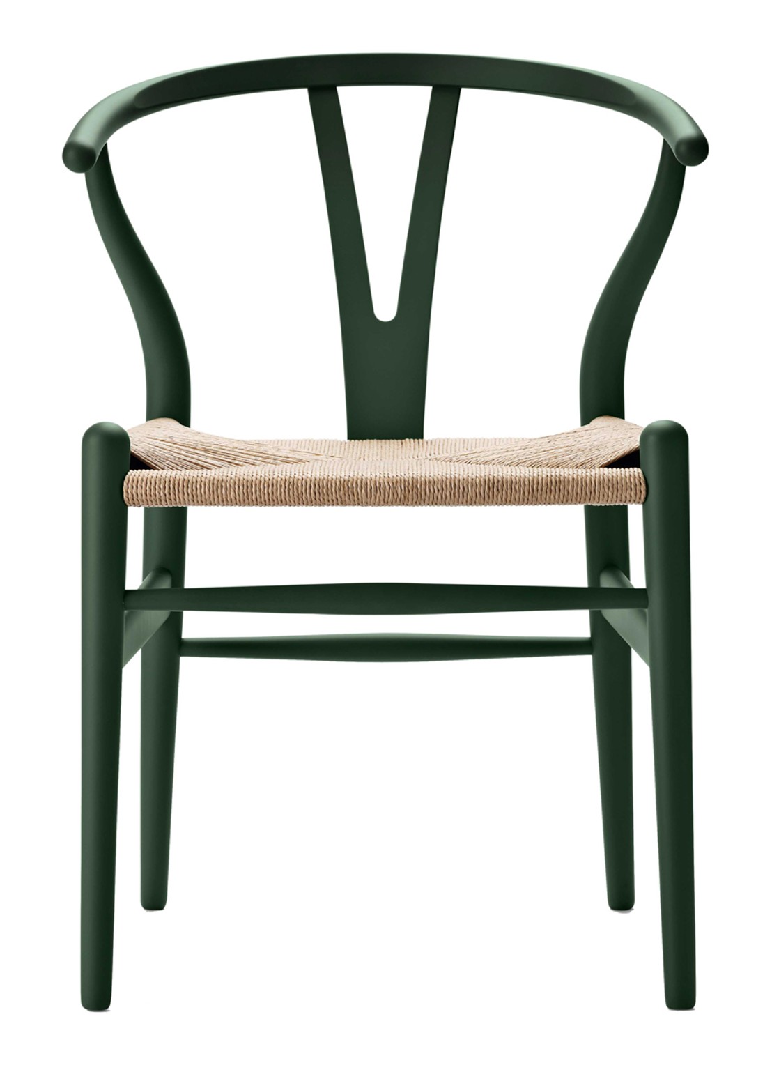 Carl Hansen & Son CH24 Ilse Crawford Wishbone stoel 55 x 76 cm - voorkant groen