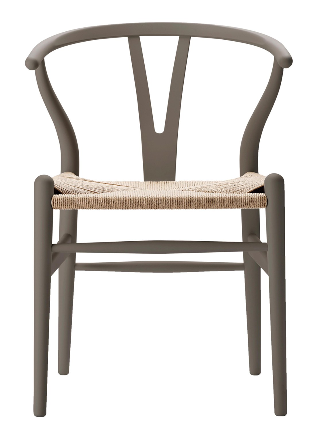 Carl Hansen & Son CH24 Ilse Crawford Wishbone stoel 55 x 76 cm - voorkant grijs