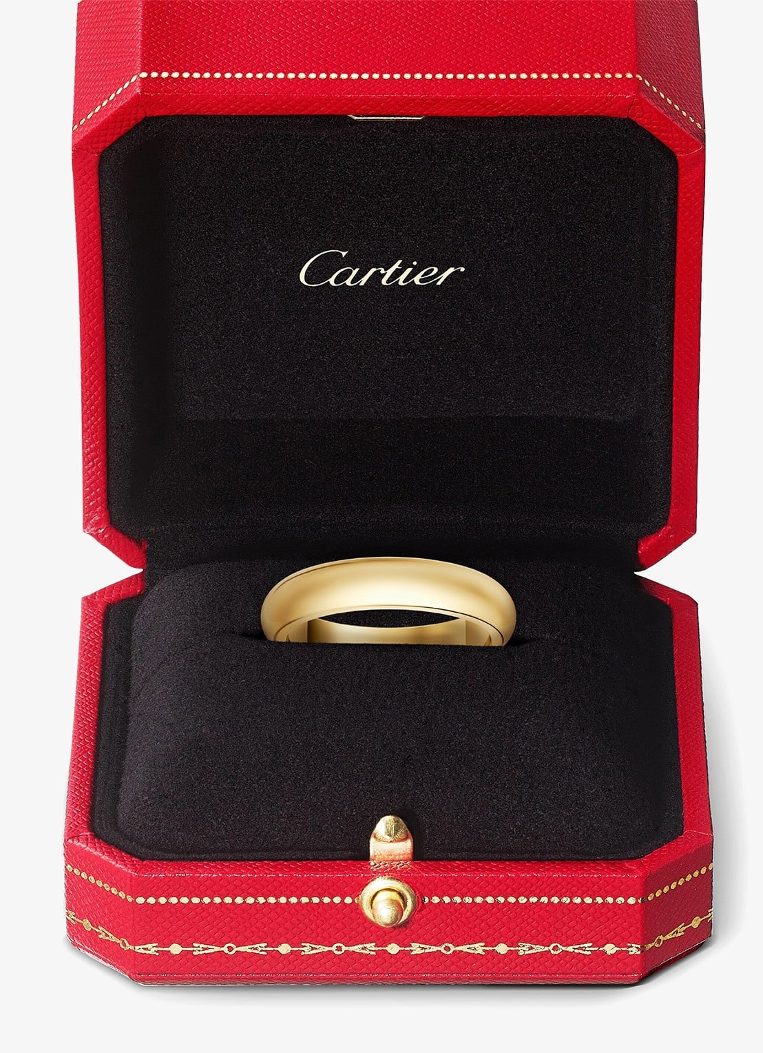 Cartier 1895 trouwring van 18 karaat geelgoud CRB4031300 - detail 4 geelgoud