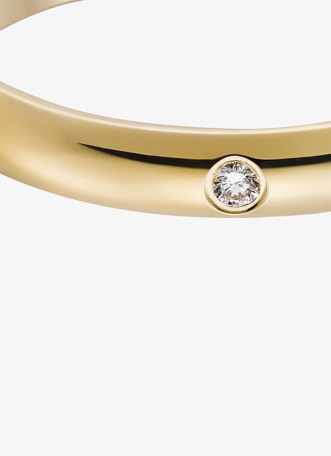 Cartier 1895 trouwring, van 18 karaat geelgoud met diamant CRB4057600 - detail 6 geelgoud