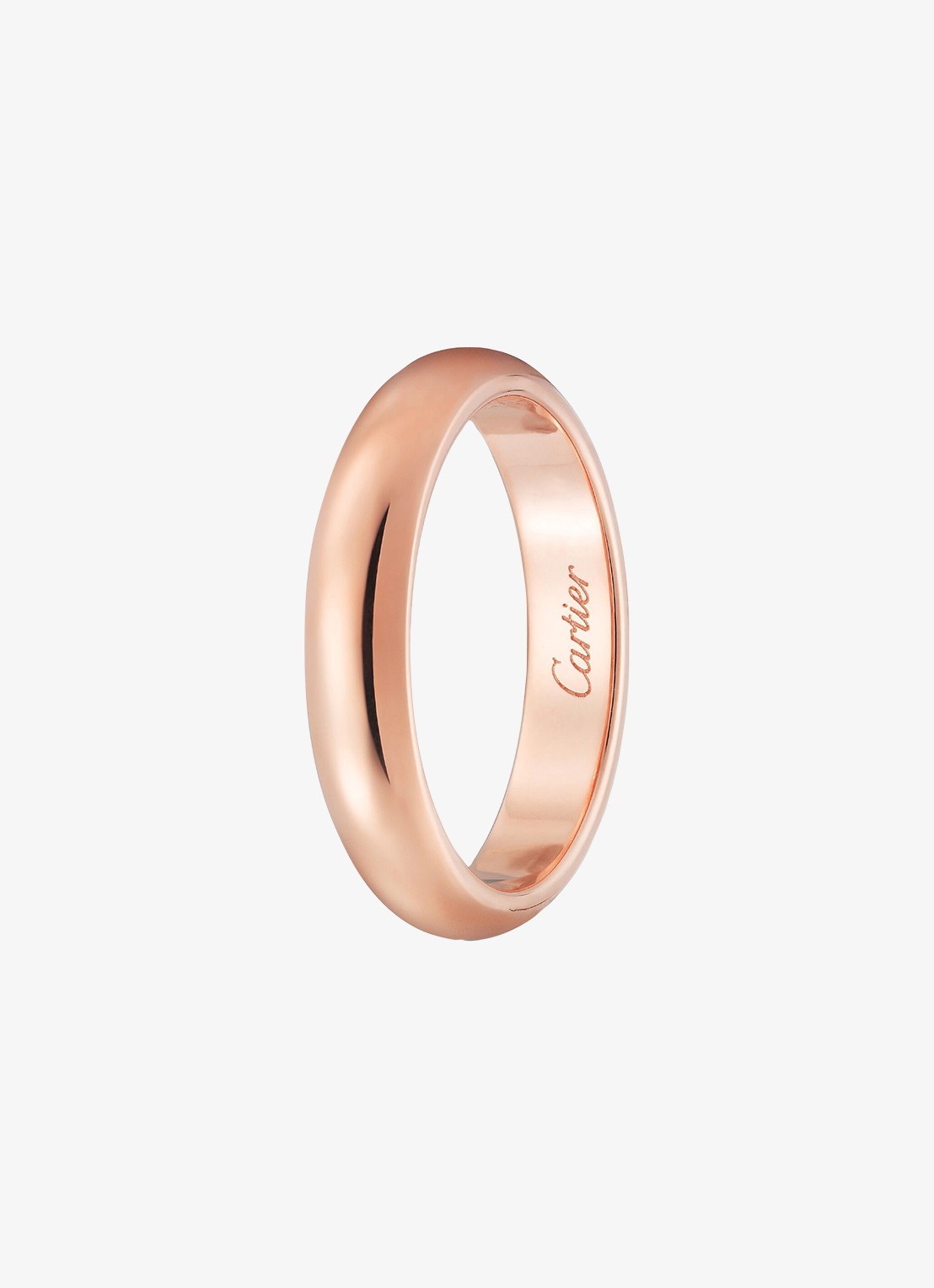 Cartier 1895 trouwring van 18 karaat roségoud CRB40966 - detail roségoud