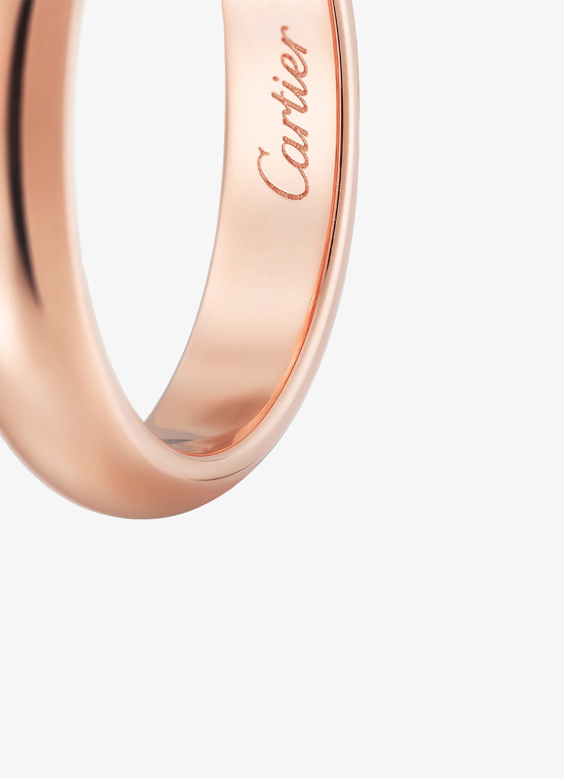 Cartier 1895 trouwring van 18 karaat roségoud CRB40966 - detail 2 roségoud