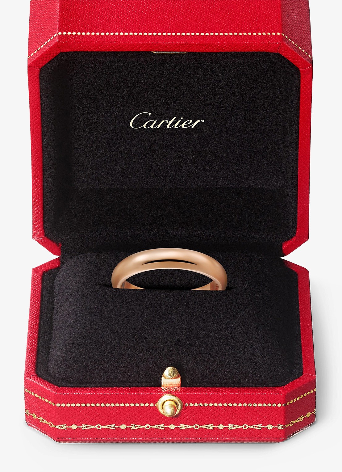 Cartier 1895 trouwring van 18 karaat roségoud CRB40966 - detail 3 roségoud