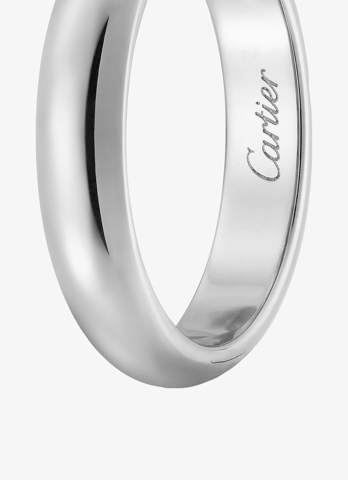 Cartier 1895 trouwring van platina CRB4036700 - detail 2 zilver