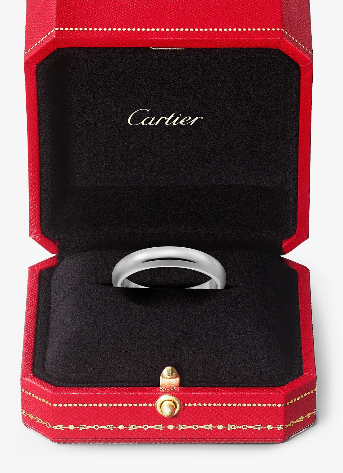 Cartier 1895 trouwring van platina CRB4036700 - detail 3 zilver