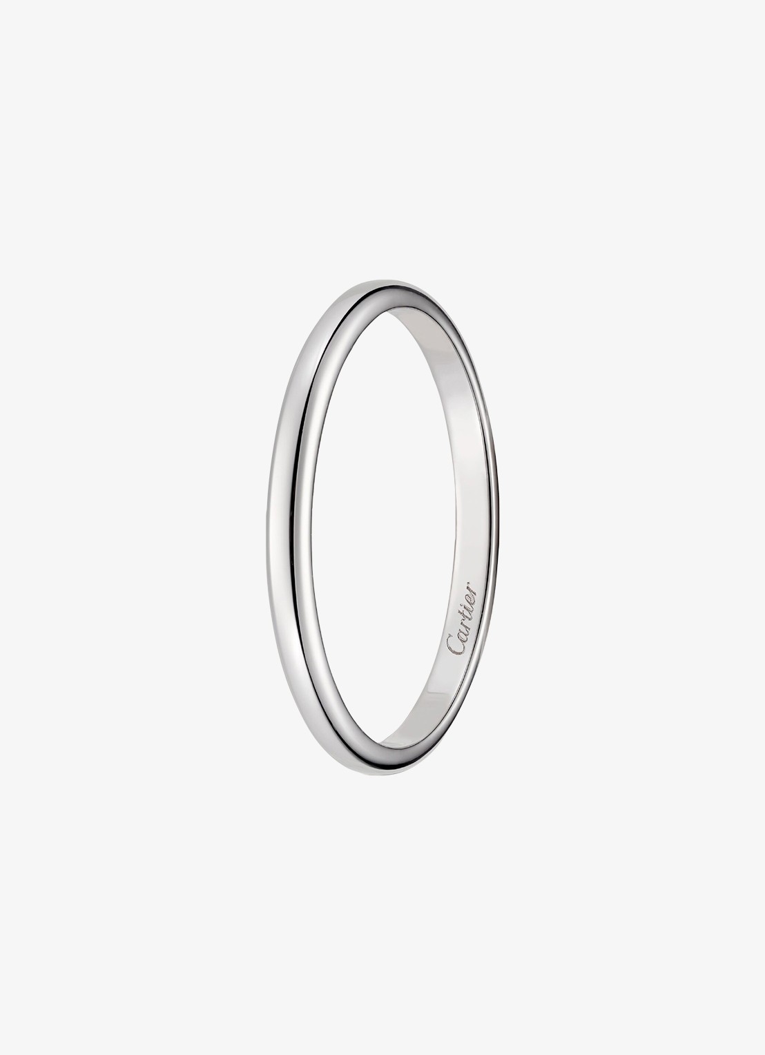 Cartier 1895 trouwring van platina CRB40780 - detail 5 zilver