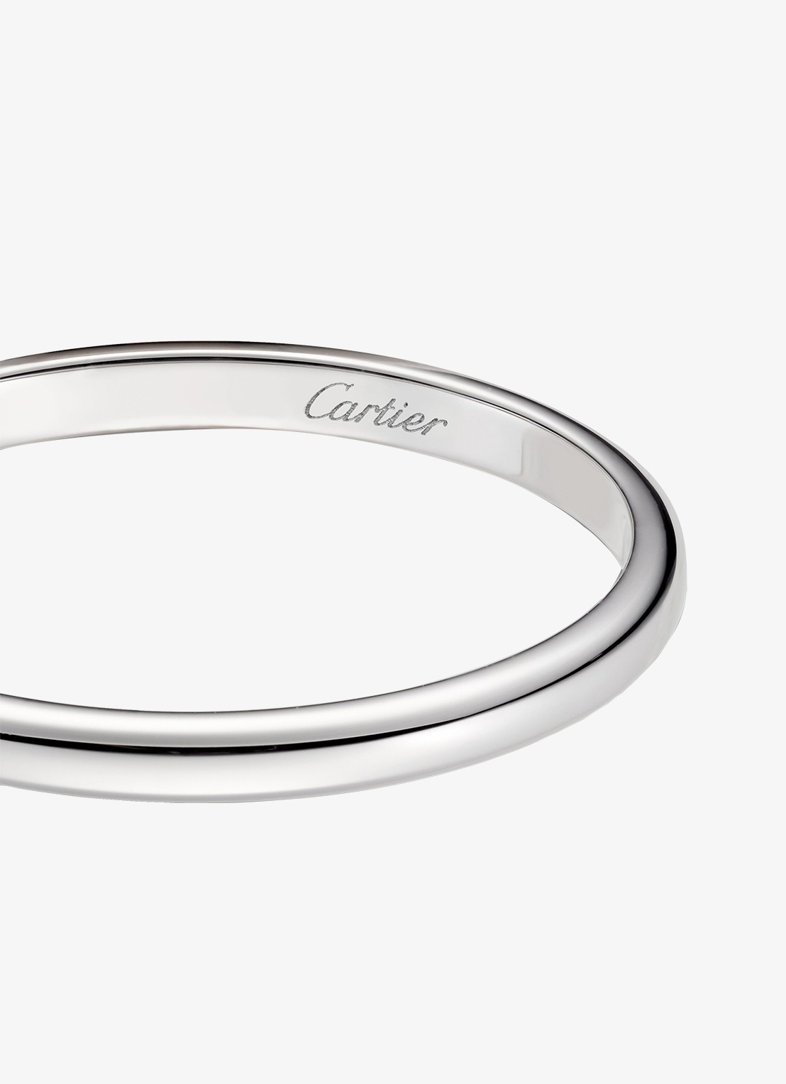 Cartier 1895 trouwring van platina CRB40780 - detail 6 zilver