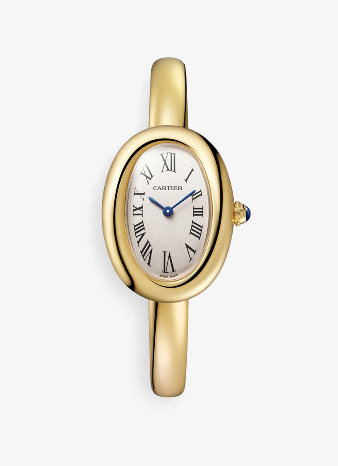 Cartier Baignoire horloge van 18 karaat geelgoud, maat 15 CRWGBA0024 - voorkant geelgoud