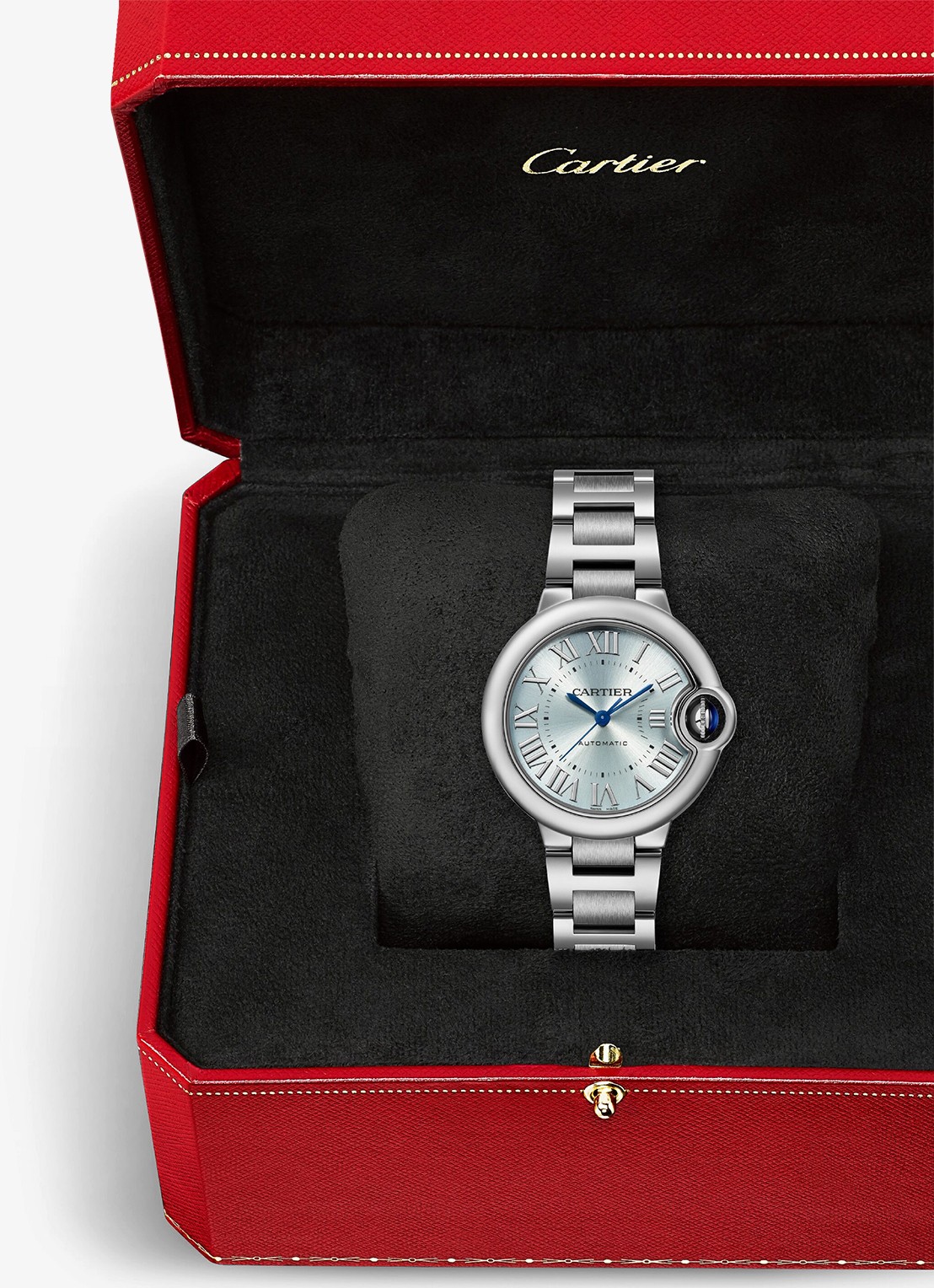 Cartier Ballon Bleu de Cartier horloge, 33 mm CRWSBB0062 - detail 5 zilver