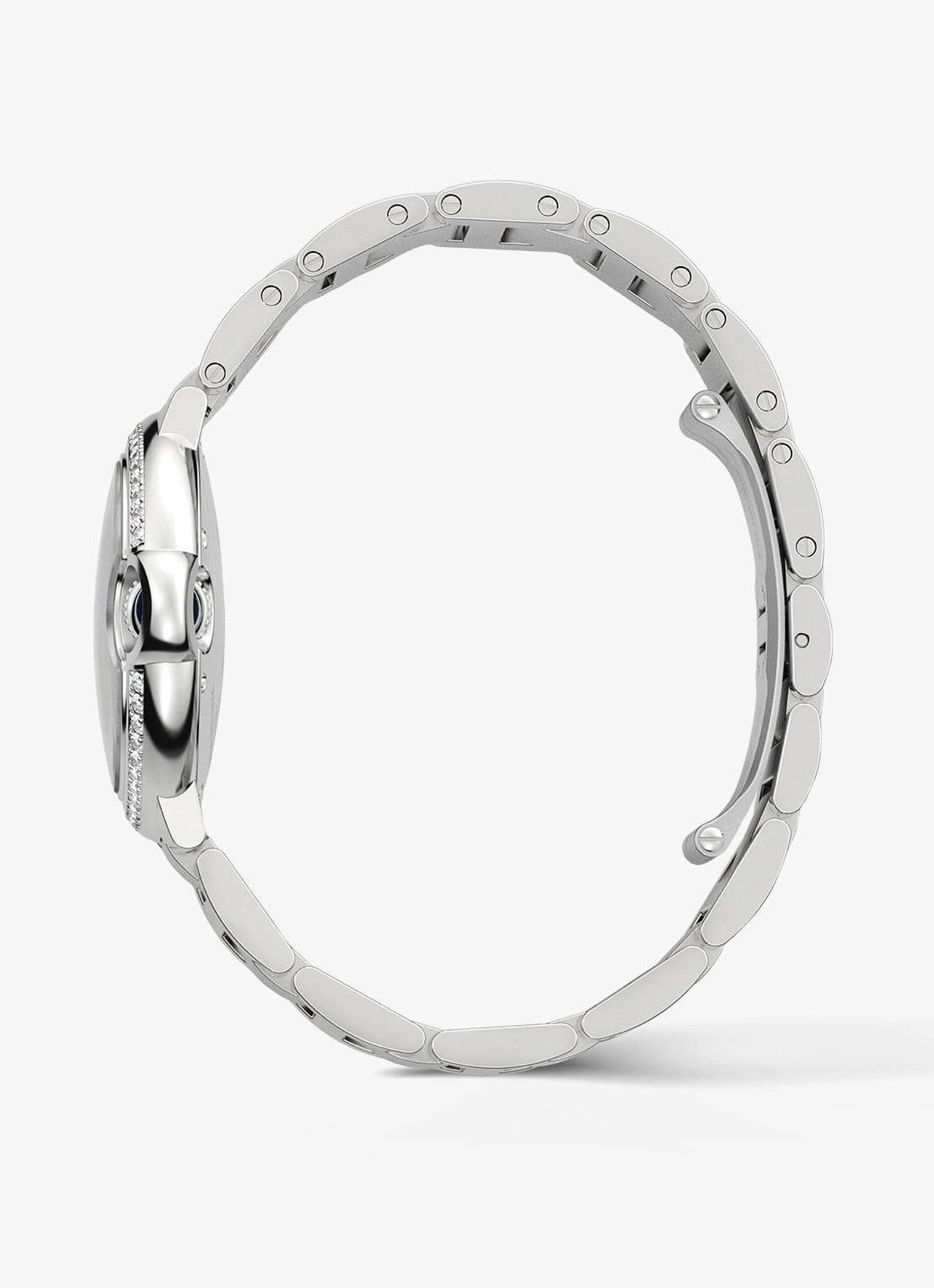 Cartier Ballon Bleu de Cartier horloge, 33 mm, met 0.58 ct diamant CRW4BB0023 - detail 3 zilver