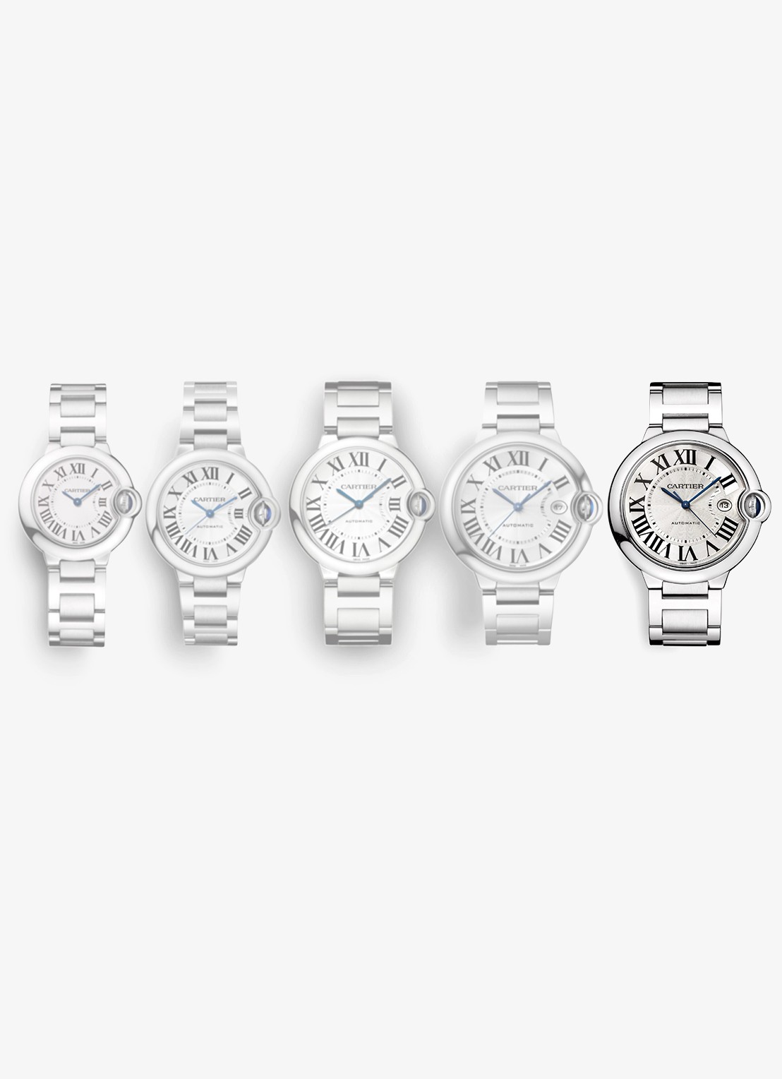 Cartier Ballon Bleu de Cartier horloge, 42 mm CRWSBB0049 - detail 3 zilver