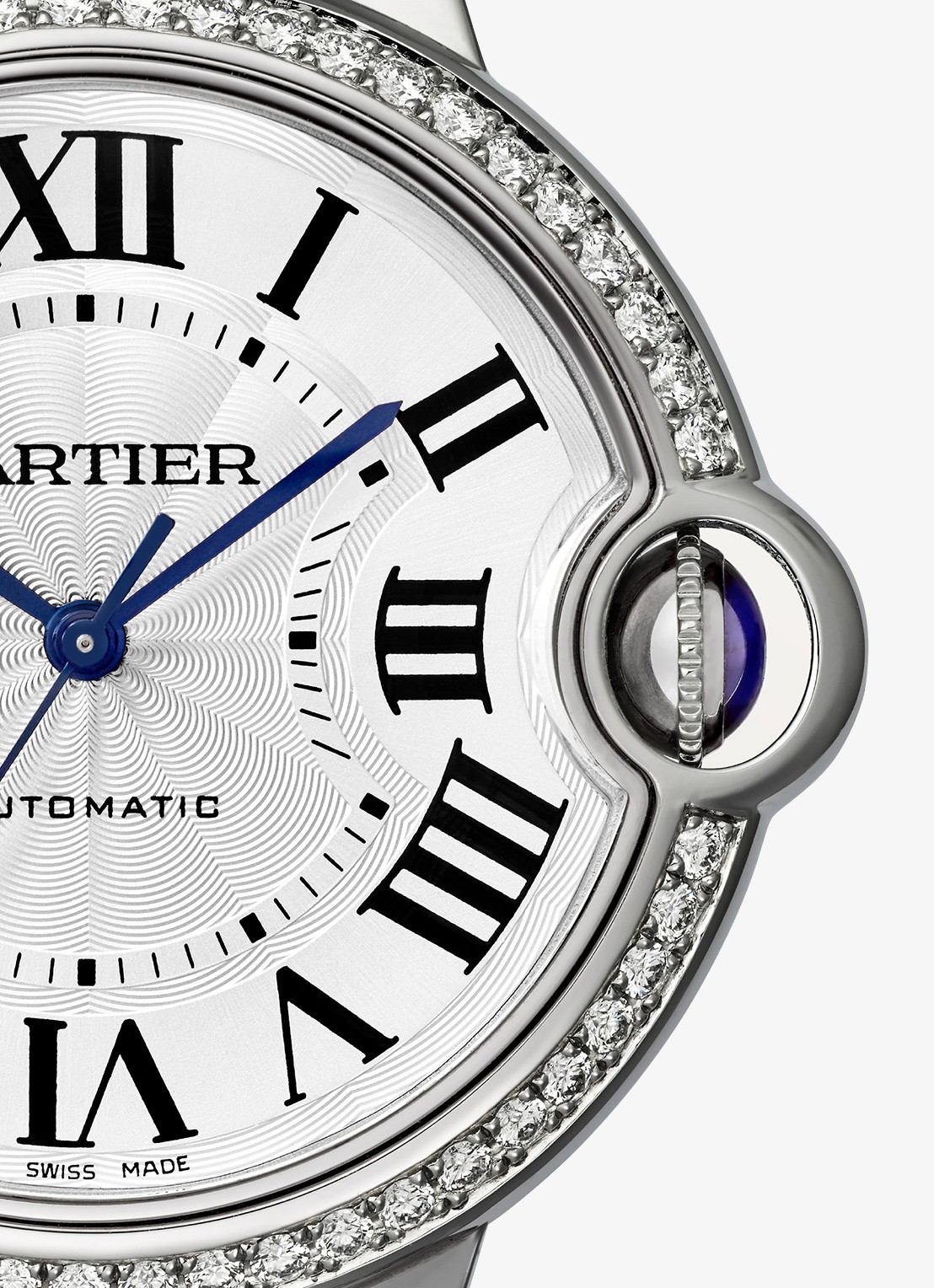 Cartier Ballon Bleu de Cartier horloge CRW4BB0024 - detail zilver