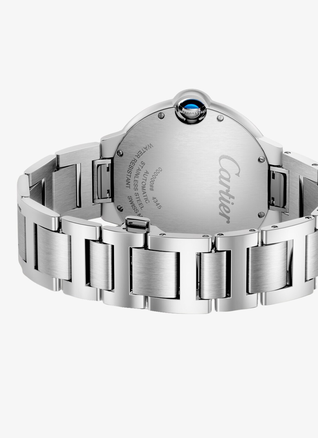 Cartier Ballon Bleu de Cartier horloge CRWSBB0071 - detail zilver