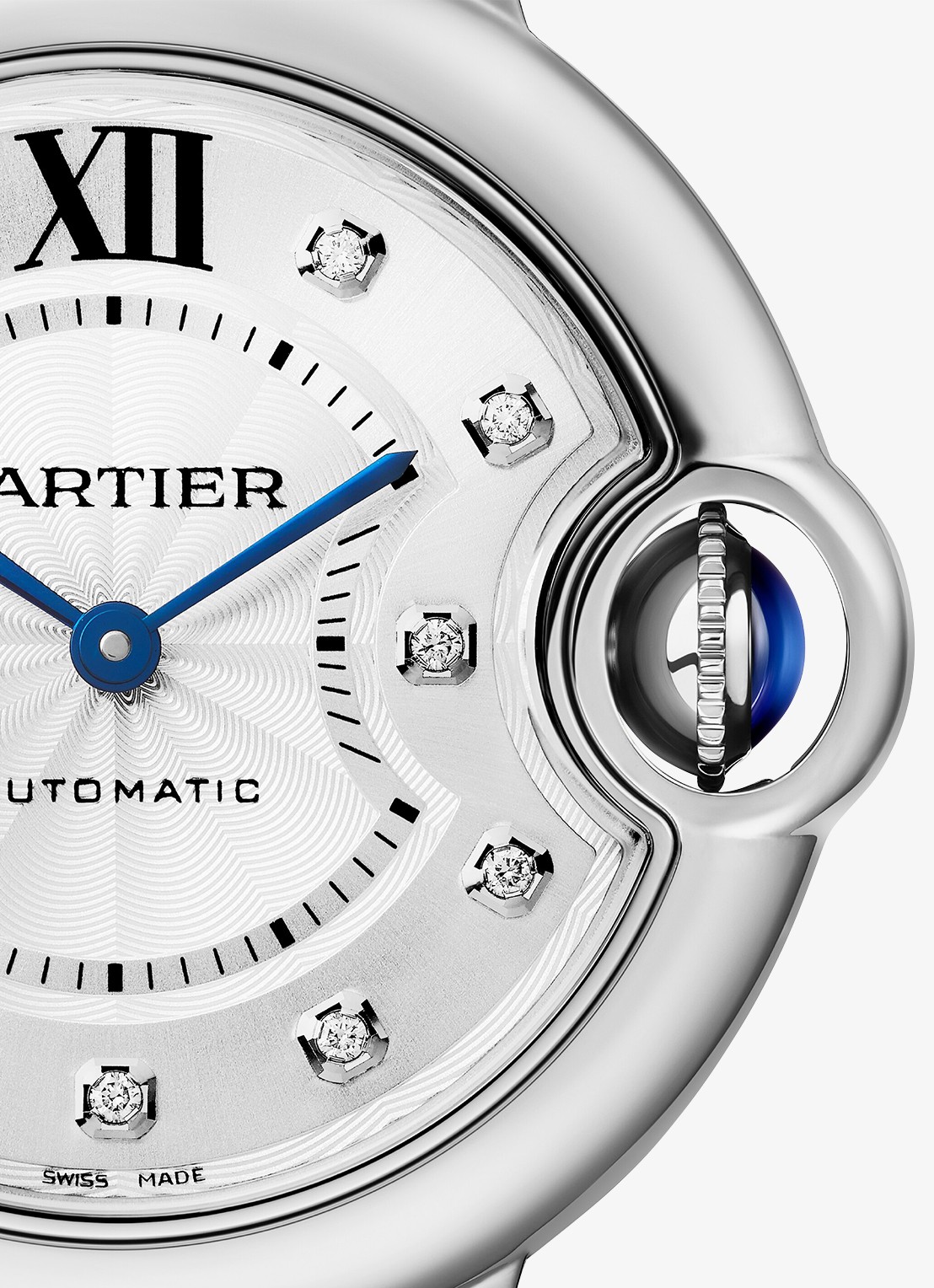 Cartier Ballon Bleu de Cartier horloge met 0,05 ct diamant CRW4BB0021 - detail 3 zilver