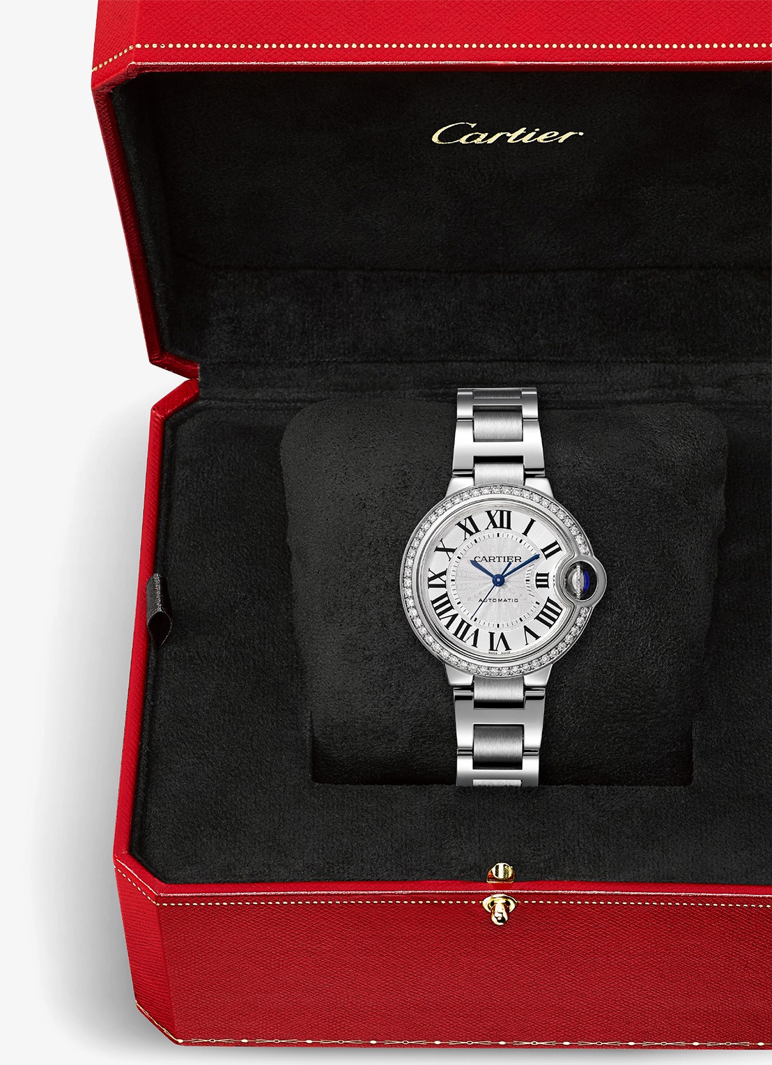 Cartier Ballon Bleu de Cartier horloge met 0,58 ct diamant - detail 6 zilver
