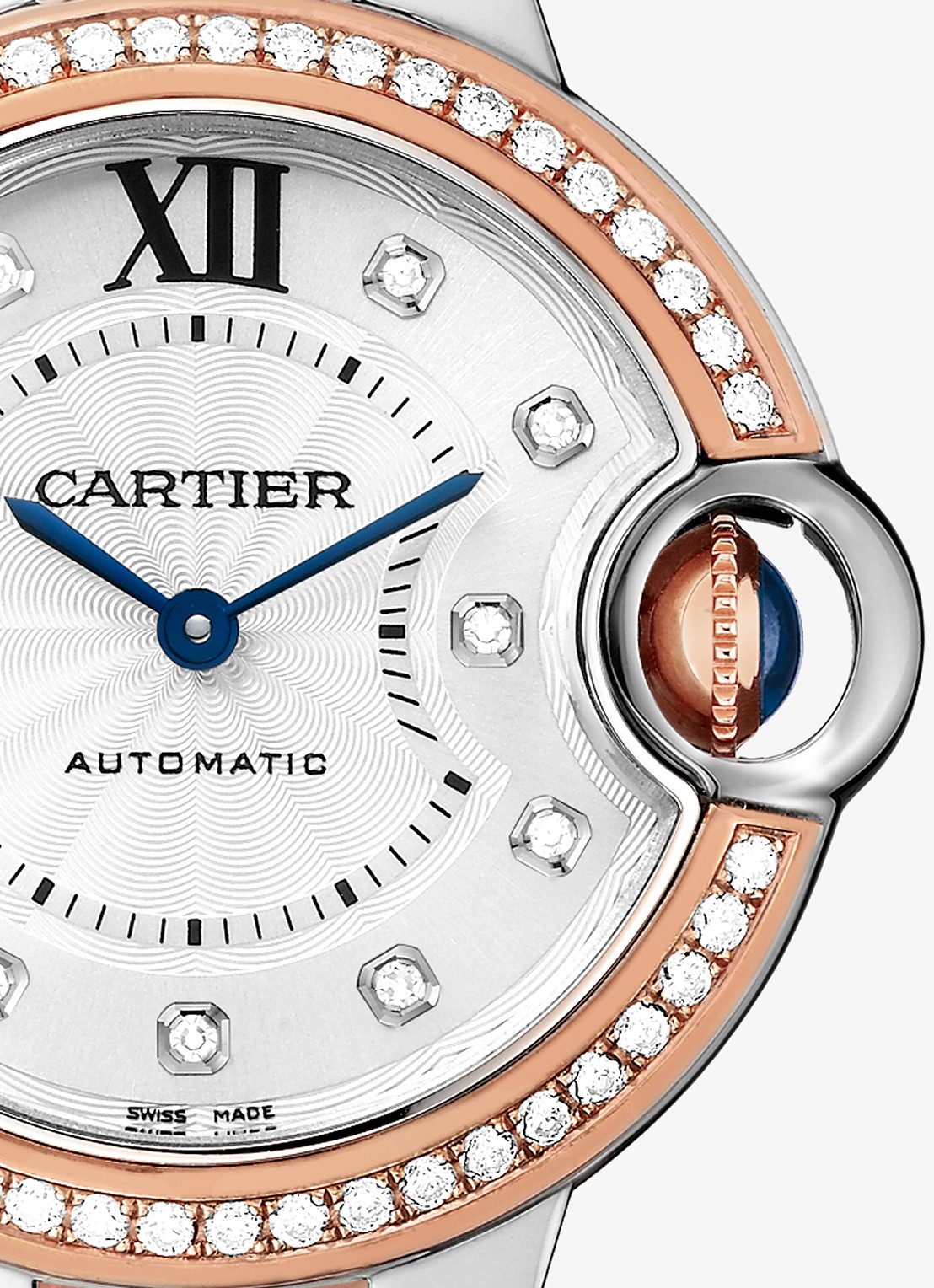 Cartier Ballon Bleu de Cartier horloge van 18 karaat roségoud en staal met 0,63 ct diamant CRW3BB0023 - detail 3 roségoud