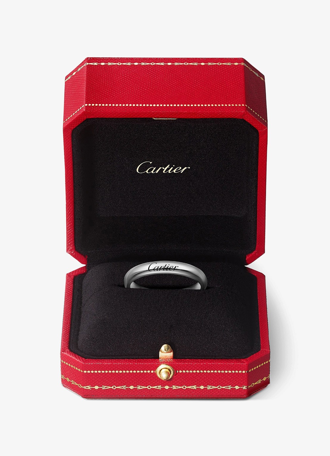 Cartier C de Cartier trouwring van platina CRB42324 - detail 7 witgoud