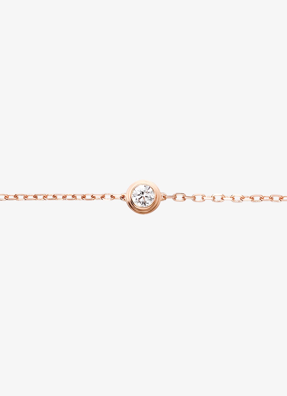 Cartier Cartier d'Amour armband, medium model van 18 karaat roségoud met 0.13 ct diamant CRB60630 - detail 4 roségoud