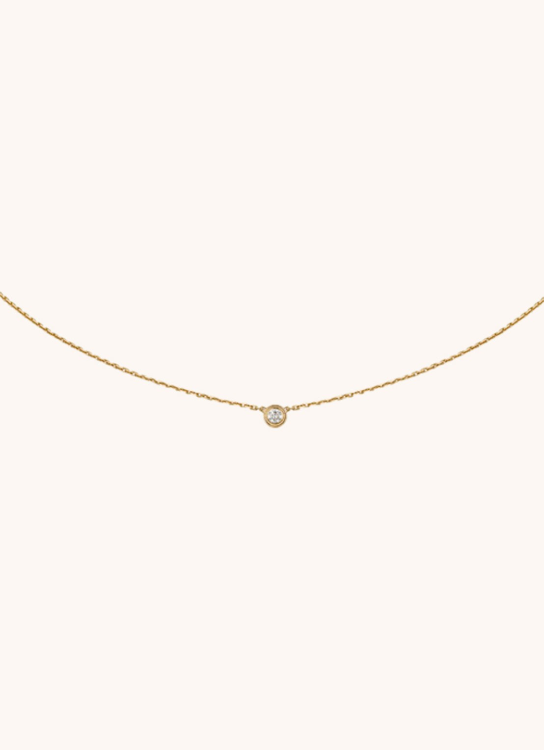 Cartier Cartier d'Amour ketting XS van 18k geelgoud met diamant CRB7224517 - detail geelgoud