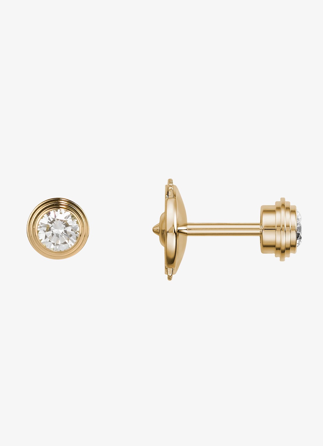 Cartier Cartier d'Amour oorstekers, middel model van 18 karaat geelgoud met 0.26 ct diamant DCRB8041600 - detail geelgoud