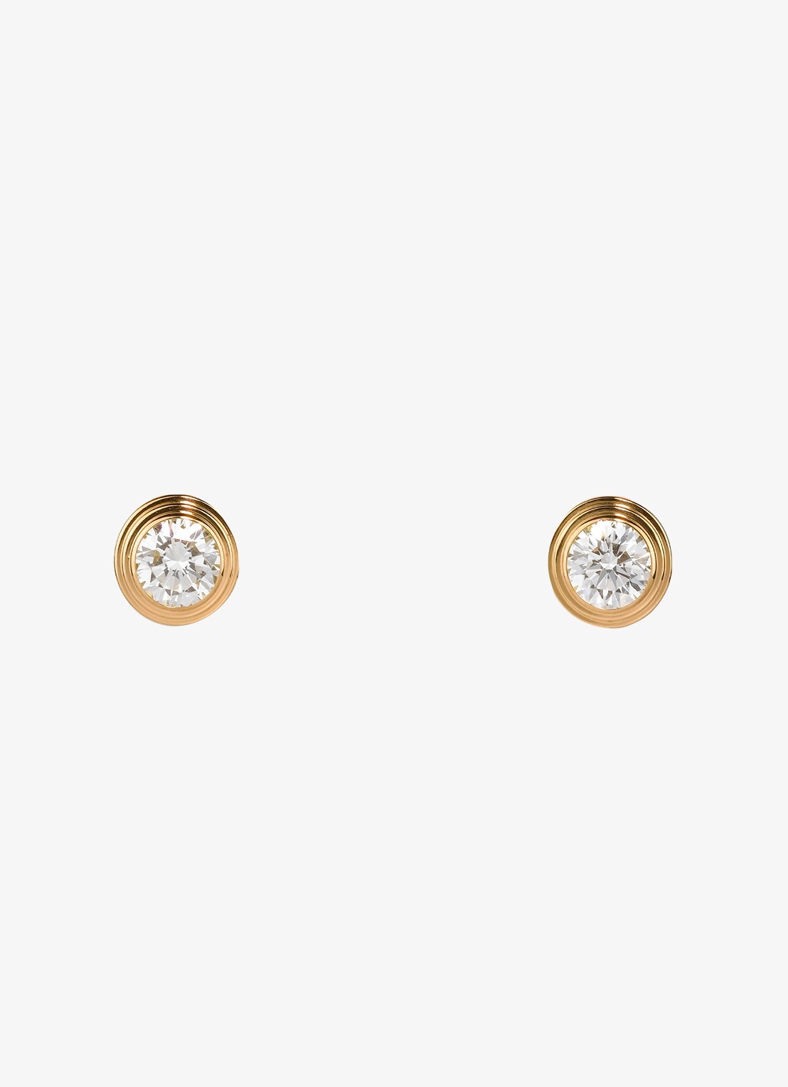 Cartier Cartier d'Amour oorstekers, middel model van 18 karaat geelgoud met 0.26 ct diamant DCRB8041600 - voorkant 6 geelgoud