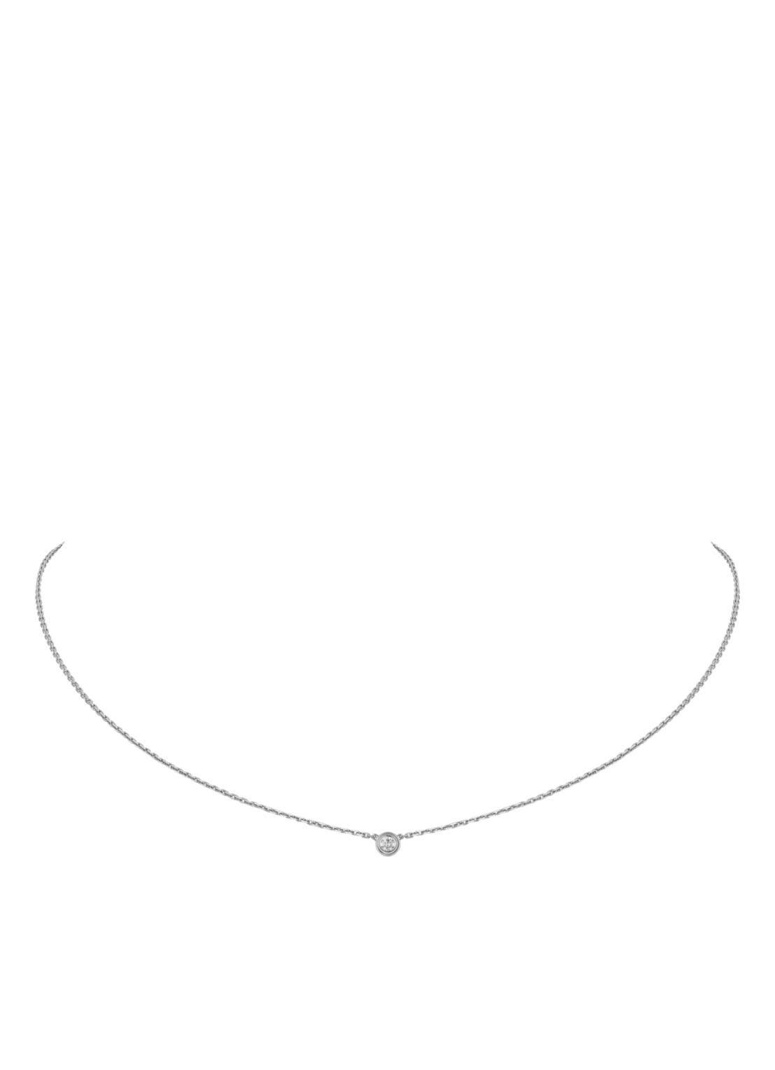 Cartier Cartier d'Amour XS ketting van 18k witgoud met diamant CRB7224515 - voorkant 3 witgoud