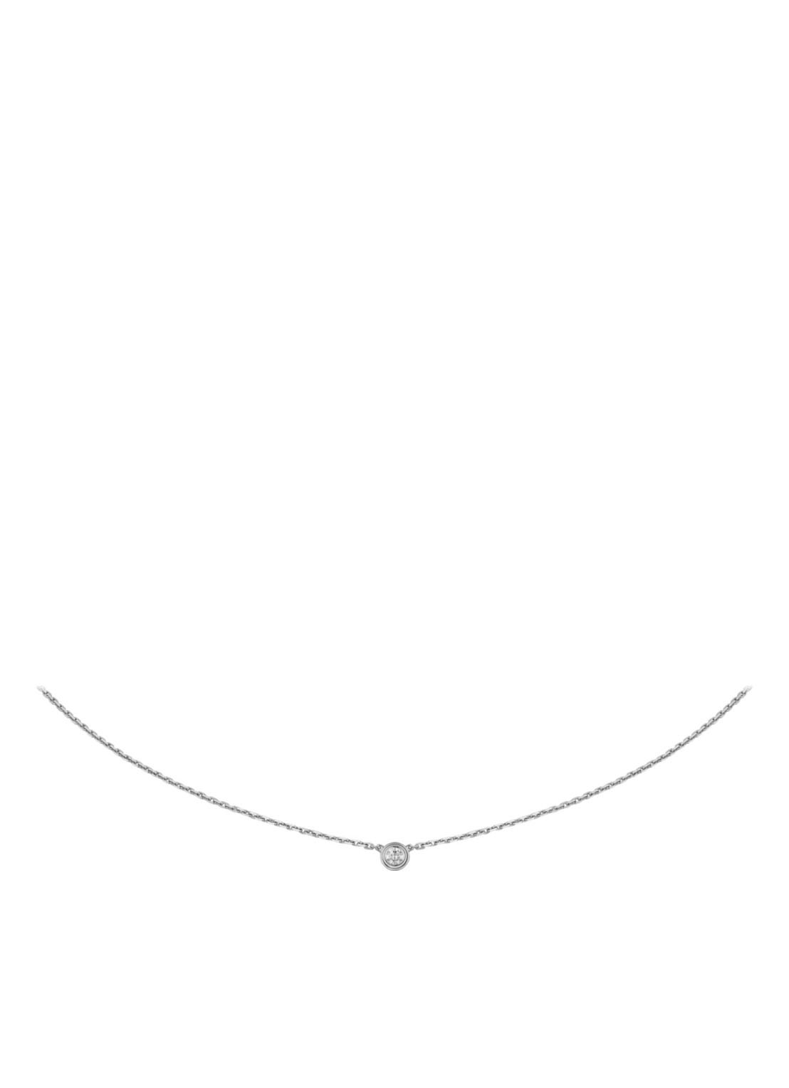 Cartier Cartier d'Amour XS ketting van 18k witgoud met diamant CRB7224515 - voorkant 4 witgoud