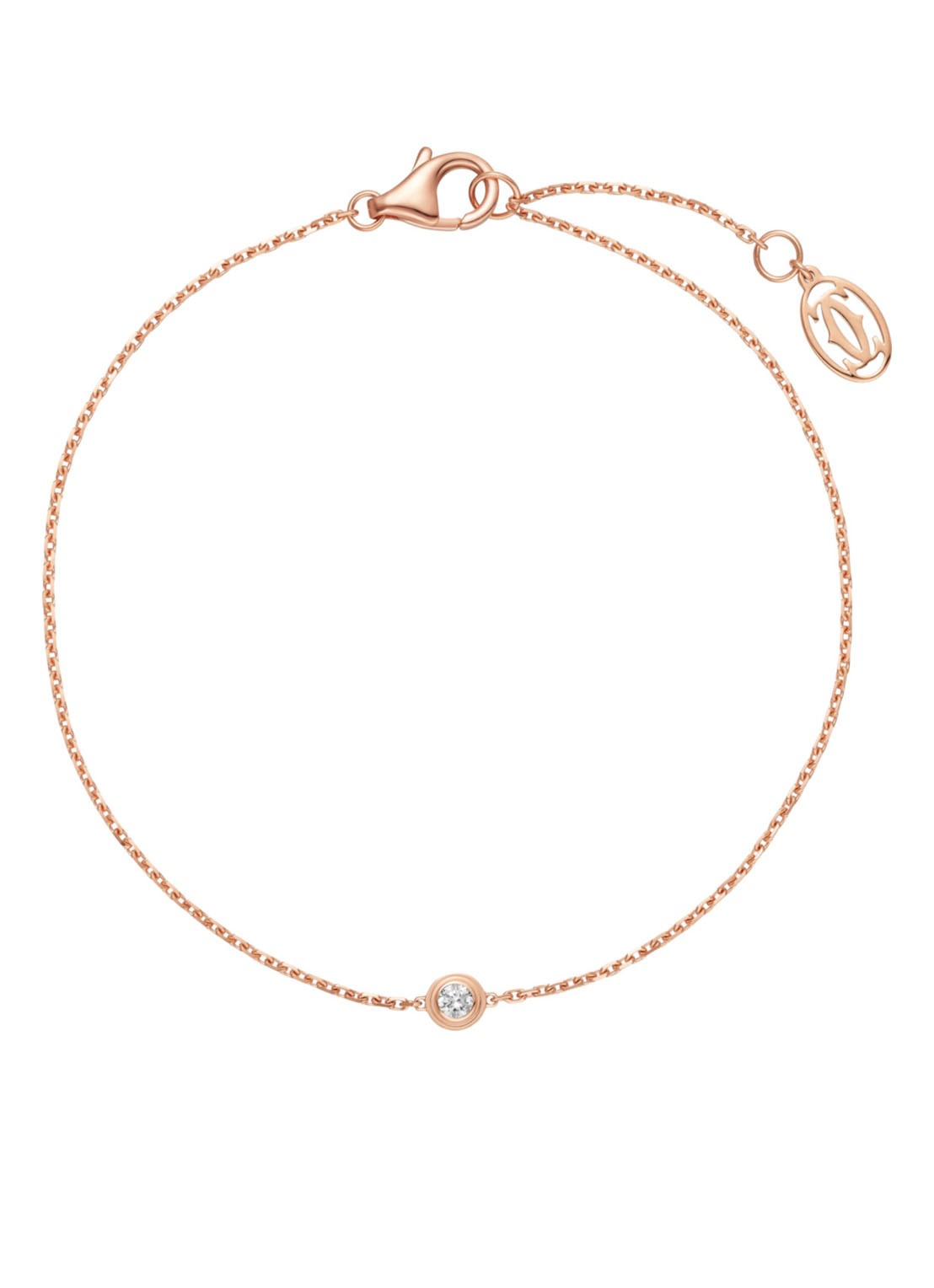 Cartier Cartier d’Amour armband van 18k roségoud met diamant CRB6040300 - detail roségoud