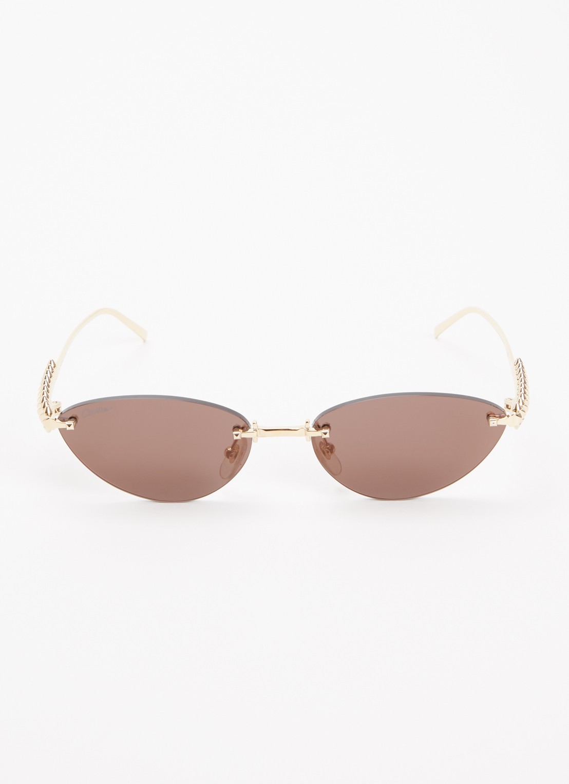 Cartier Cat Eye zonnebril CT0543S - detail goud