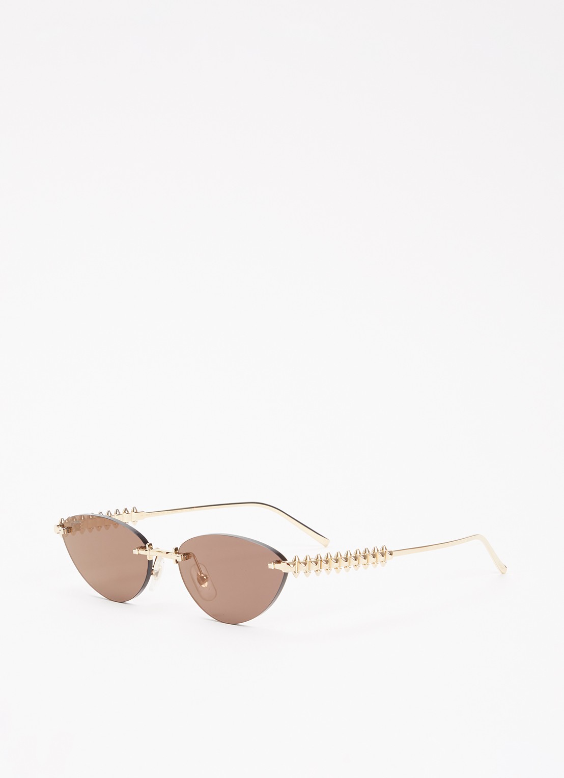 Cartier Cat Eye zonnebril CT0543S - voorkant 4 goud