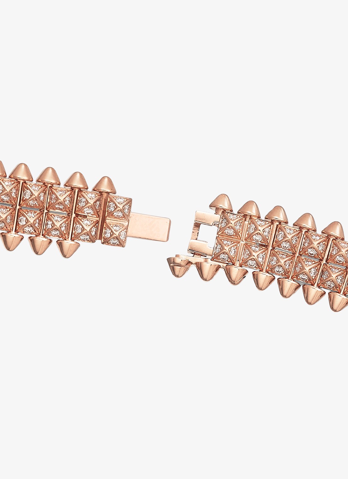 Cartier Clash de Cartier armband, flexible van 18 karaat roségoud met 1.81 ct diamant CRN6723617 - detail 5 roségoud