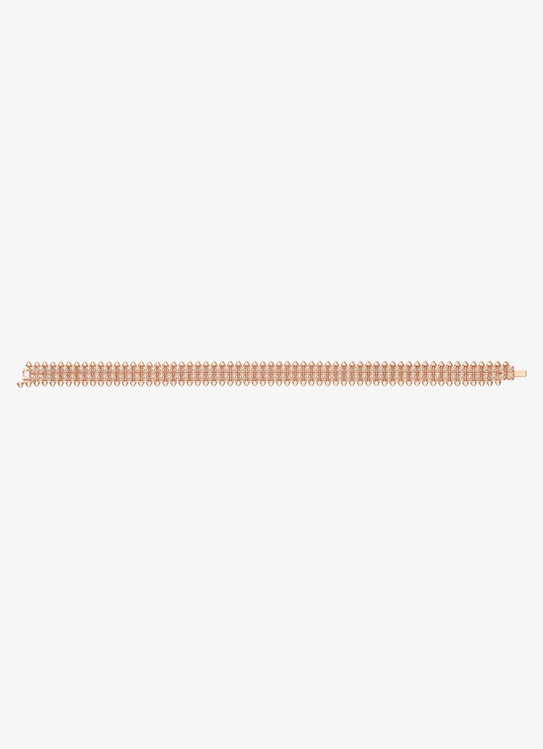 Cartier Clash de Cartier armband, flexible van 18 karaat roségoud met 1.81 ct diamant CRN6723617 - voorkant roségoud
