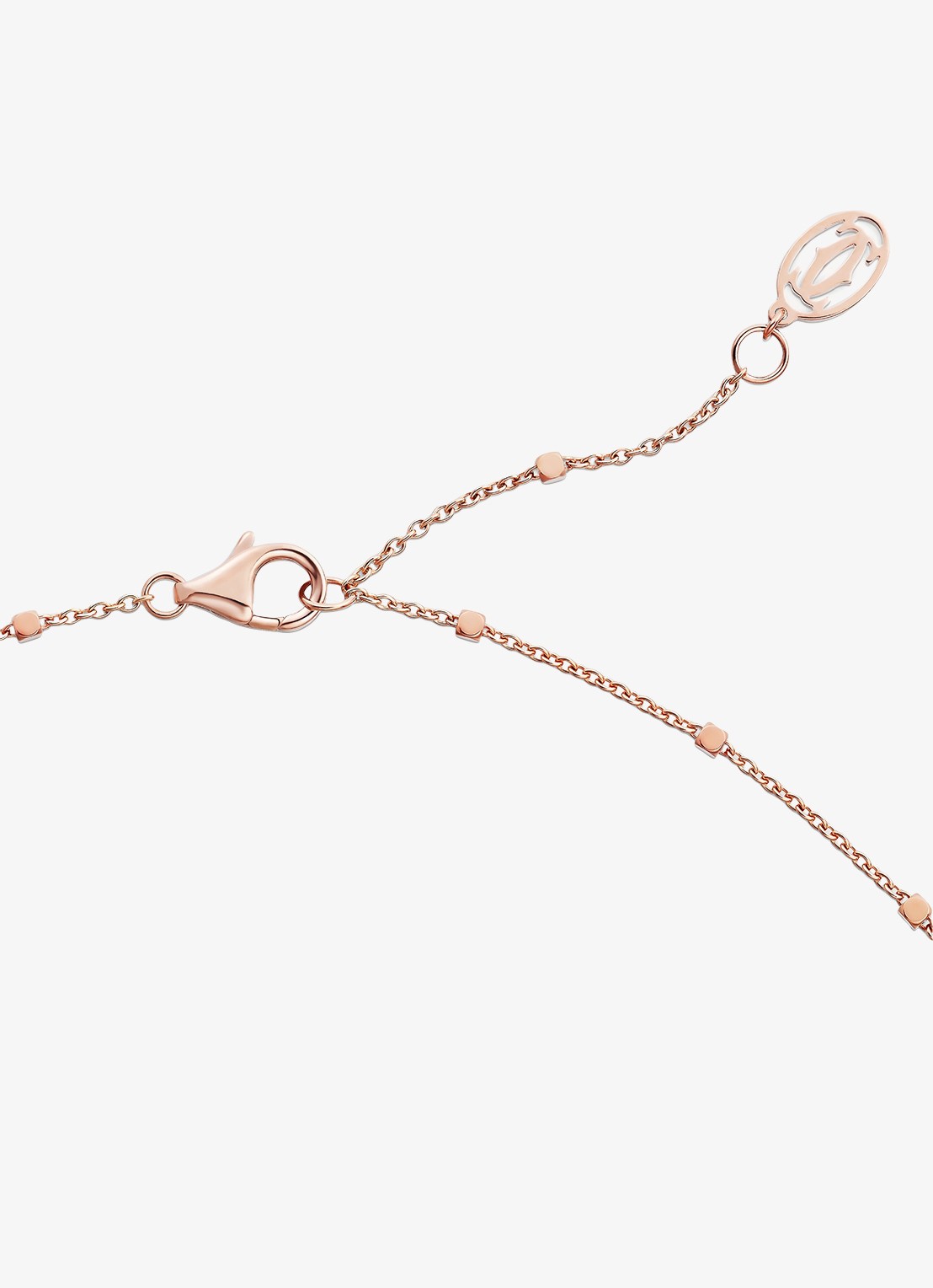 Cartier Clash de Cartier ketting, klein model van 18 karaat roségoud met 0.20 ct diamant CRN7424470 - detail 2 roségoud