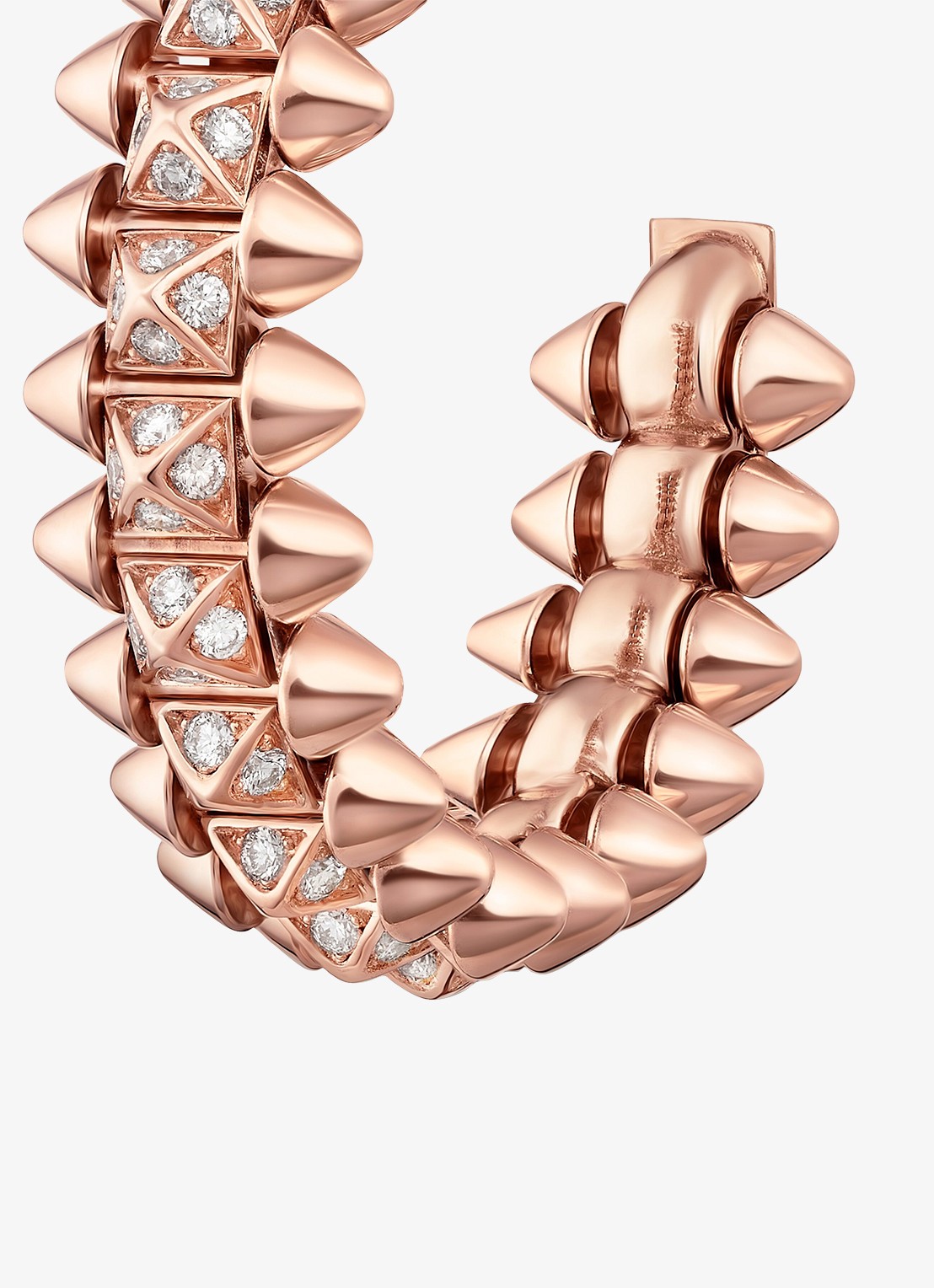 Cartier Clash de Cartier oorringen, klein model van 18 karaat roségoud met 0.51 ct diamant CRN8515239 - detail 3 roségoud