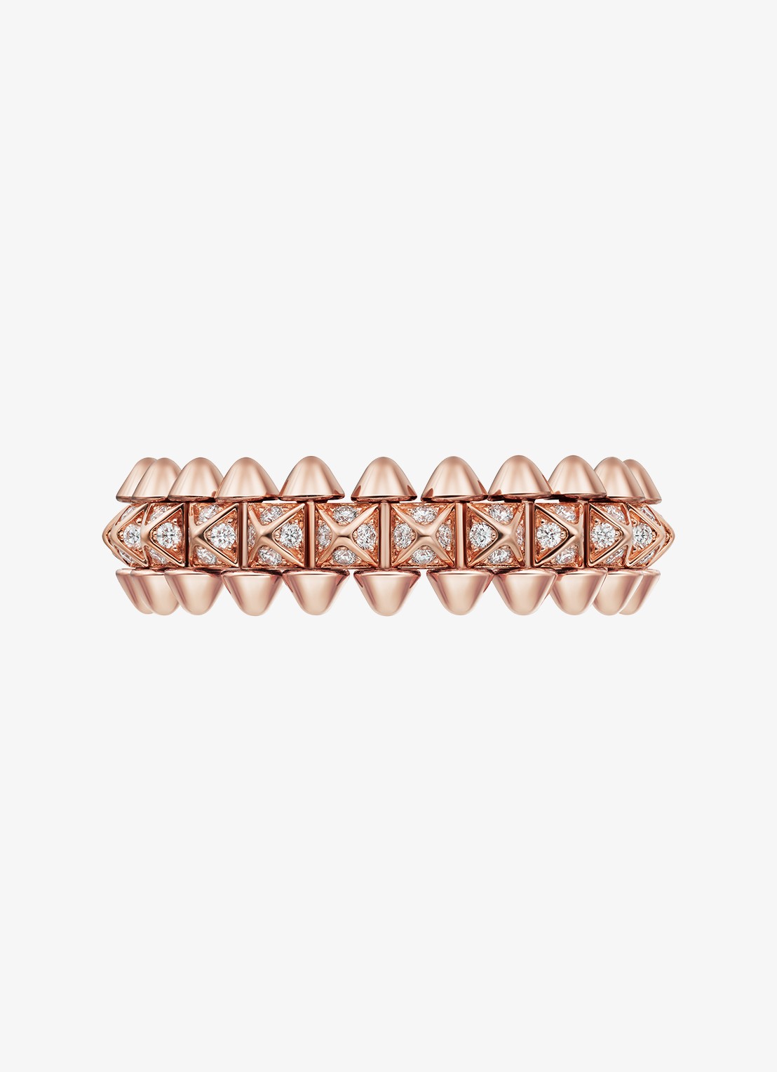 Cartier Clash de Cartier ring, klein model van 18 karaat roségoud met 0.31 ct diamant CRN4796100 - detail 2 roségoud