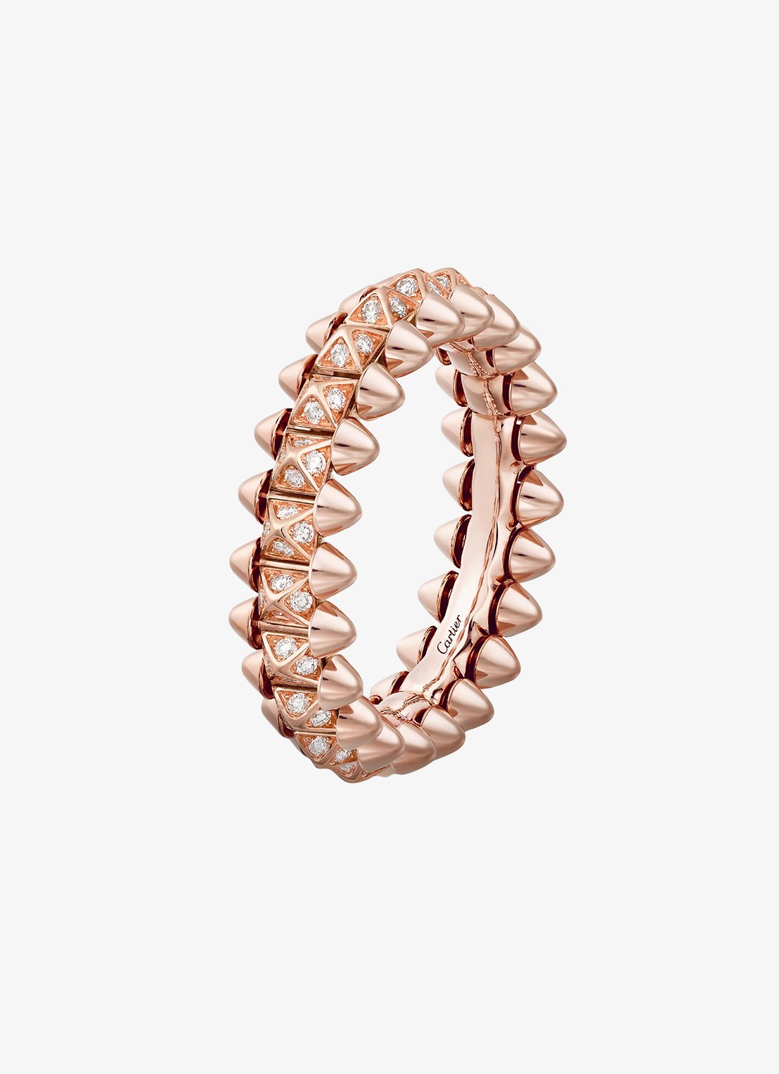Cartier Clash de Cartier ring, klein model van 18 karaat roségoud met 0.31 ct diamant CRN4796100 - detail 3 roségoud